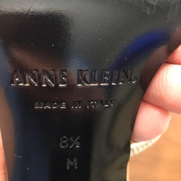 Anne Klein Gold  3” Heel Sandal - Picture 6 of 7